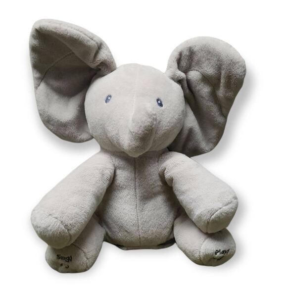 Baby GUND Animated Flappy The Elephant Interactive Plush • Sing & Play - Picture 1 of 11